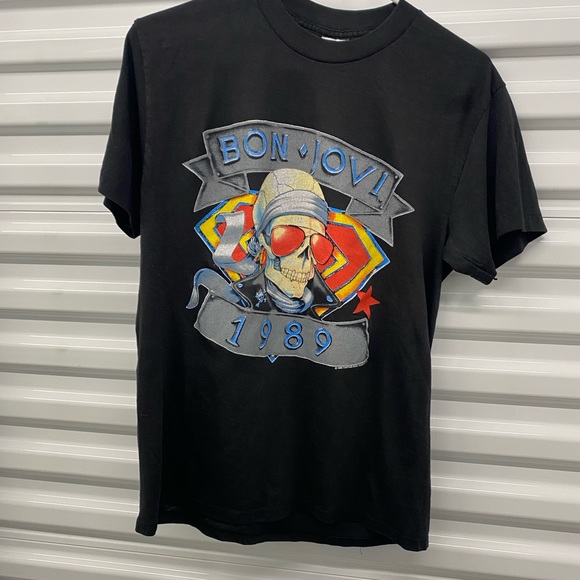 Vintage  Bon Jovi 1989 “ We’re Back Kickin ‘ Ass - Picture 1 of 10